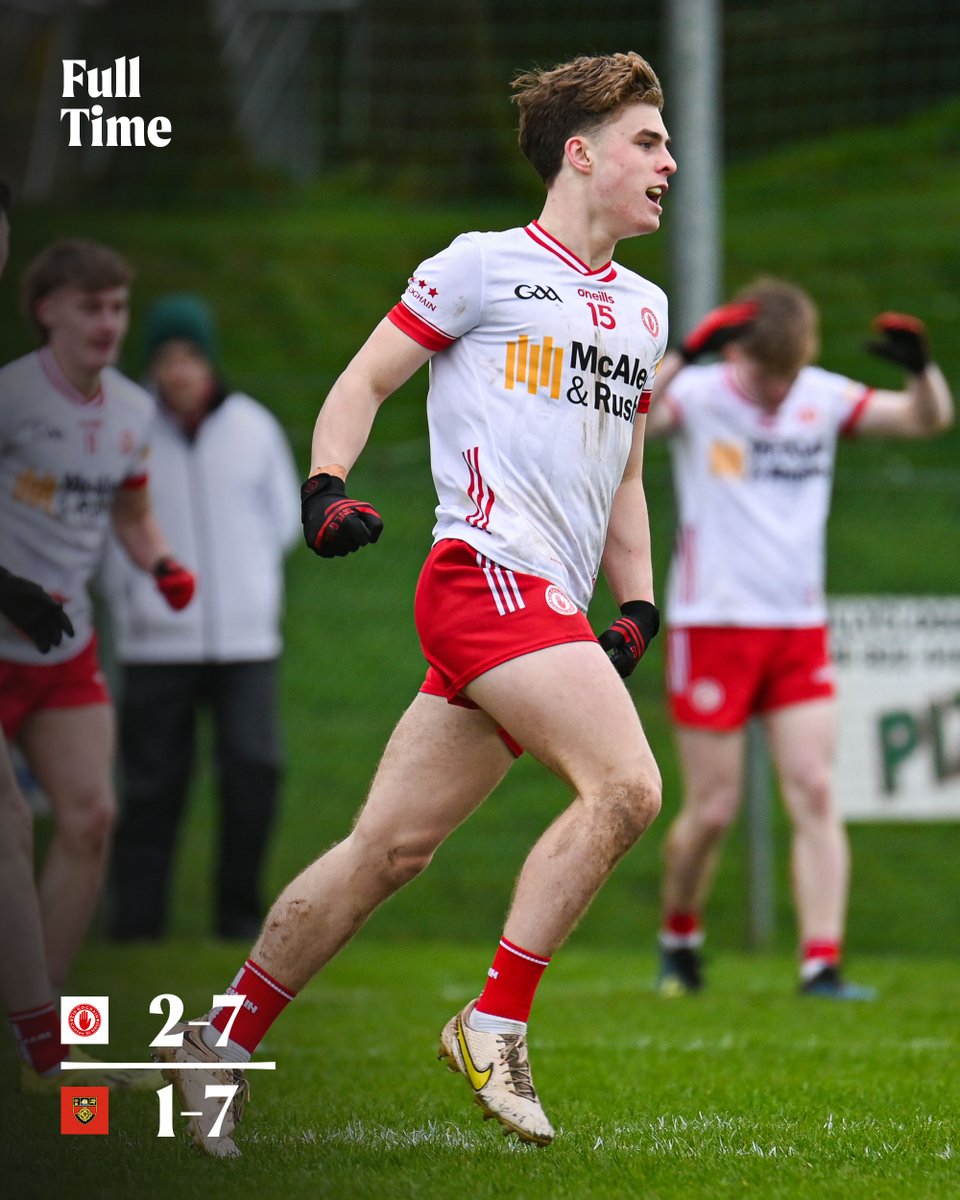 Ulster Minor Football Championship R1 - Full Time Tír Eoghain 2-7 (13) An Dún 1-7 (10) Our Minor Footballers open their Ulster Championship campaign with a win at Dunmoyle. #Ulster2024