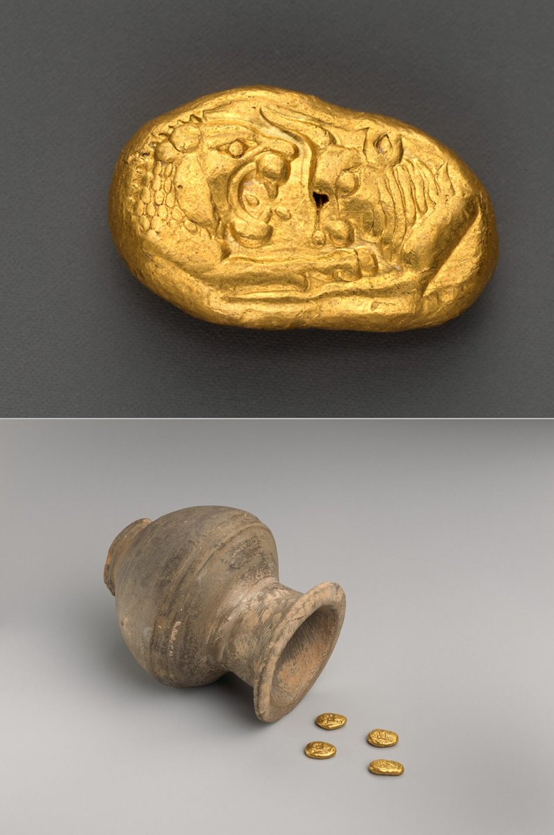 Collection of gold staters, Lydia, C 560-540 BC. Collection: The Metropolitan Museum of Art.