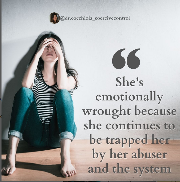 'There is no way out - escape is for she and her children is elusive.
The systems are complicit.'
@coercivecontrol 

#custodyawareness
#divorce
#coercivecontrol
#coparentmanipulation
#financialabuse