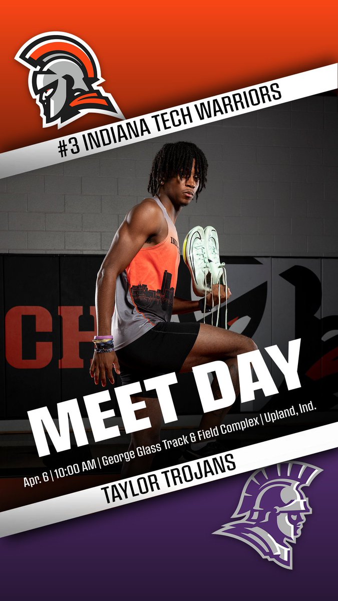 INTechWarriors's tweet photo. Let’s go Warriors! @INTechTF heads to Upland, Indiana for the George Glass Invitational hosted by Taylor University starting at 10am, while @INTechTennis welcomes Grace College to the Fort with matches starting at 12pm at the Swinney Tennis Center #GoWarriors #WinIT https://t.co/mzNvS0P2IM