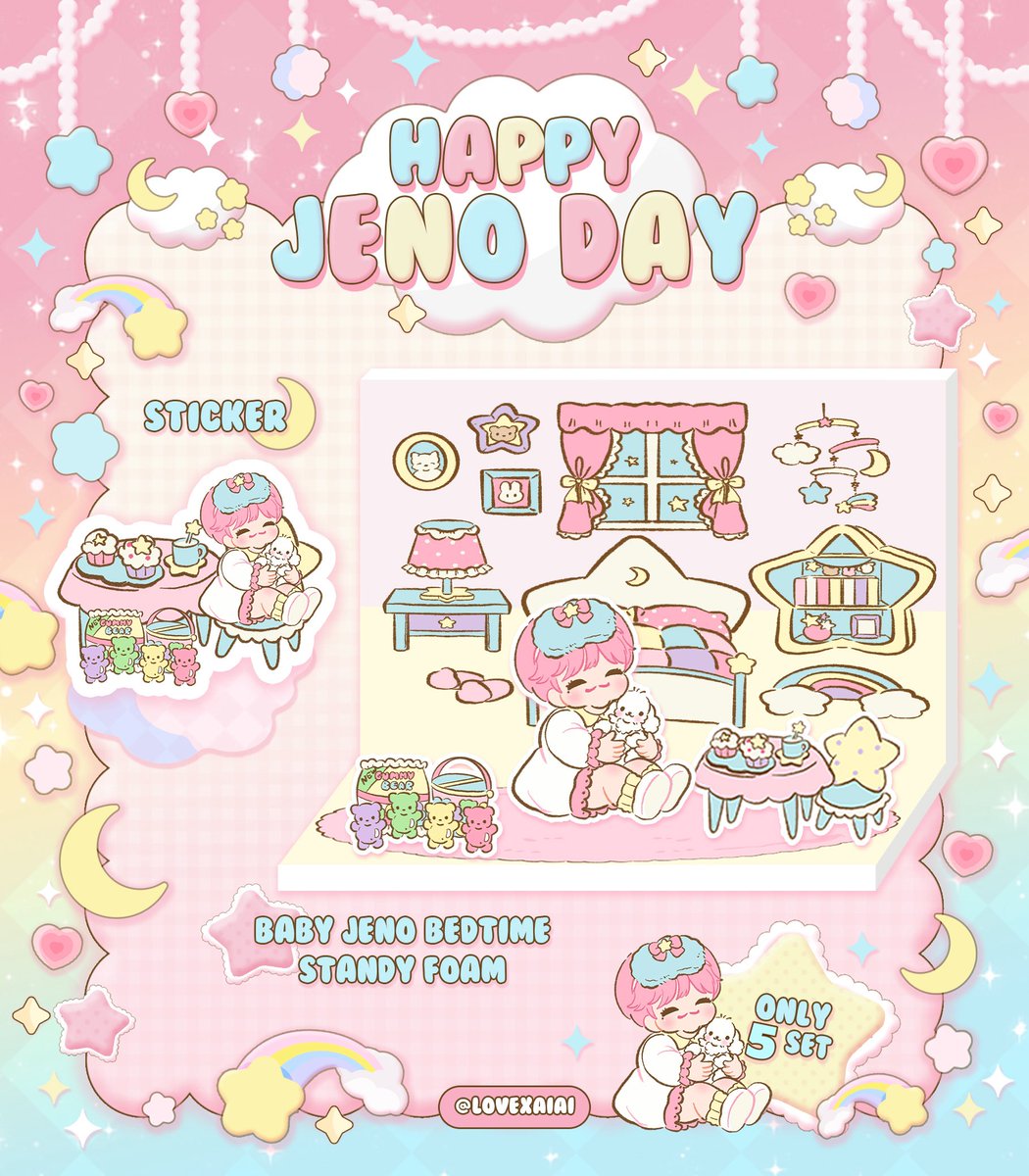 ✿ ⁺ Pls Kindly RT𓂃꙳ 

𓂃꙳⋆ 𝑮𝒊𝒗𝒆 𝒂𝒘𝒂𝒚 𝒋𝒆𝒏𝒐'𝒔 𝑫𝒂𝒚 ⌗ ֯ 🤍 𓂂

 𓊆ྀི only 5 sets 𓊇ྀི 
⭐️ sticker 
⭐️ standy foam 'Baby Jeno Bedtimeᶻ 𝘇 𐰁' 

📍at สยาม or #BirthdayBoyCafe
🗓️ 21 April 2024
⏱️ 12:00 เป็นต้นไป

⚠️rt & show this tweet

#HAPPYJENODAY