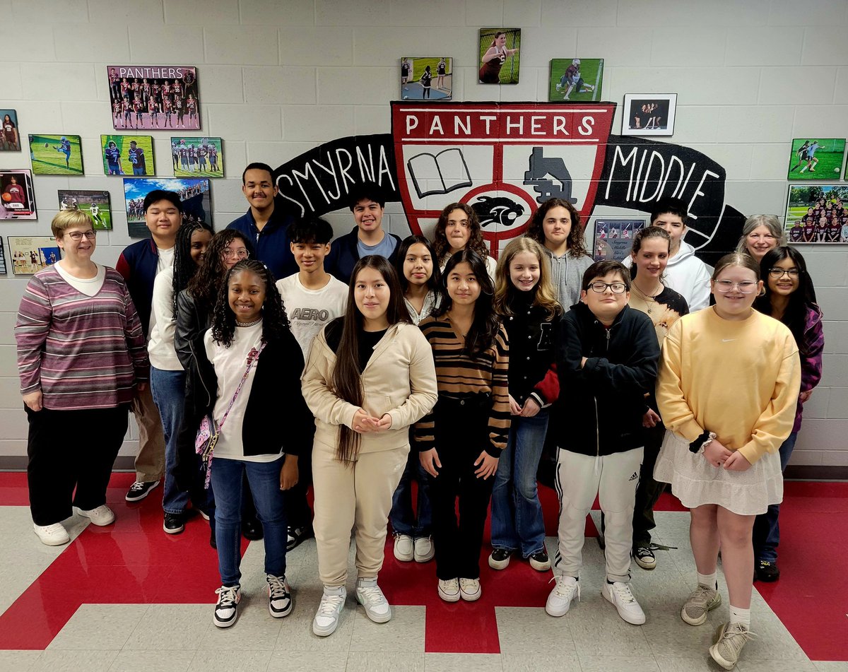 This amazing group of students, and their teachers, represented <a href="/SmyrnaMiddle/">Smyrna Middle School</a> this week at the MTSU math competition! #PantherPride