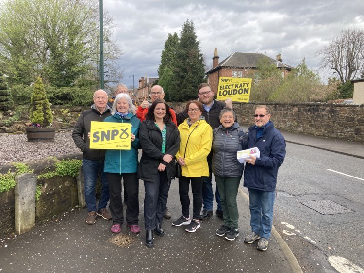Productive morning in Bothwell this morning campaigning for @KatyLoudonSNP. #VoteSNP for Scotland's voice to be heard loud and clear at Westminster. #ActiveSNP #GeneralElections2024