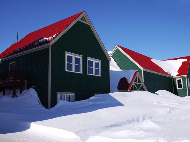 Some of the historic Grenfell buildings at St. Anthony, the most northerly tip of Newfoundland. Winter lasts longer there but is over now.