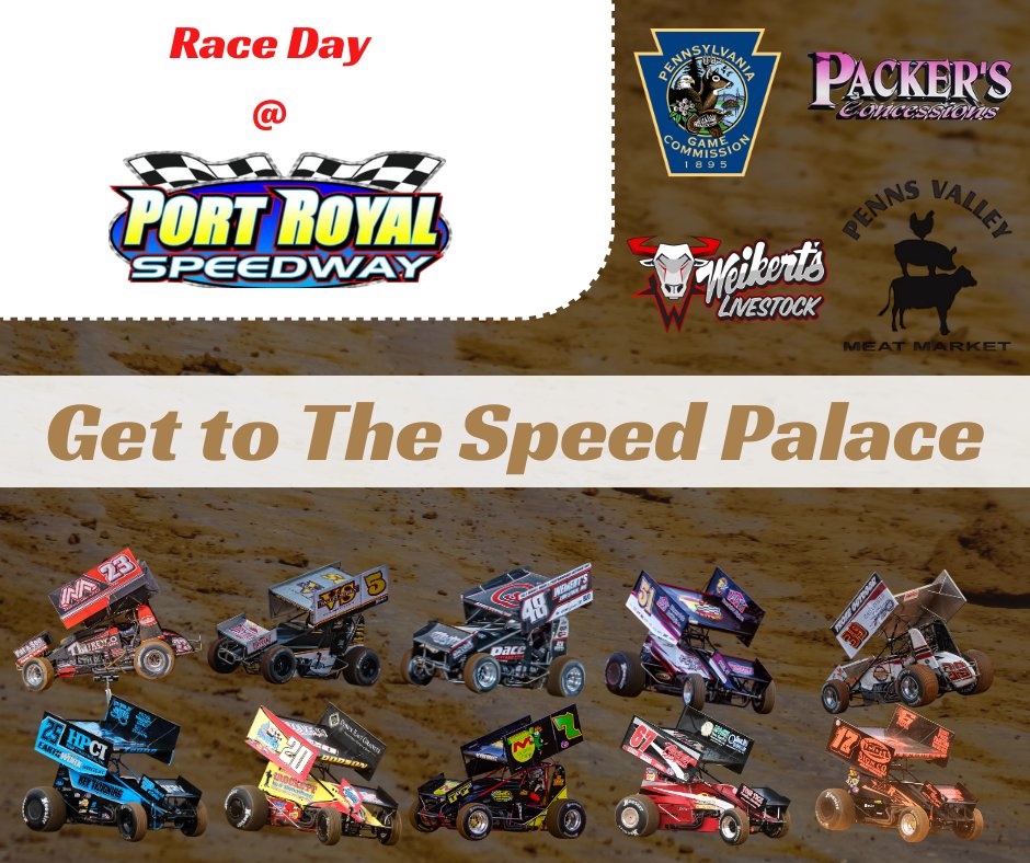 Port Royal Speedway #SpeedPalace (@portroyalspdway) on Twitter photo <a href="/devon_borden/">Devon Borden</a> <a href="/dannydietrich/">Danny Dietrich</a> <a href="/DylanCisney/">Dylan Cisney</a> <a href="/ZemcoRacing/">Zemco Racing</a> <a href="/Dietz2d/">ChaseDietzRacing</a> and more headline today's racing at Port Royal Speedway! Get out the door and get here!
General Admission gates open at 1 and Racing starts at 3! <a href="/devon_borden/">Devon Borden</a> <a href="/dannydietrich/">Danny Dietrich</a> <a href="/DylanCisney/">Dylan Cisney</a> <a href="/ZemcoRacing/">Zemco Racing</a> <a href="/Dietz2d/">ChaseDietzRacing</a> and more headline today's racing at Port Royal Speedway! Get out the door and get here!
General Admission gates open at 1 and Racing starts at 3!