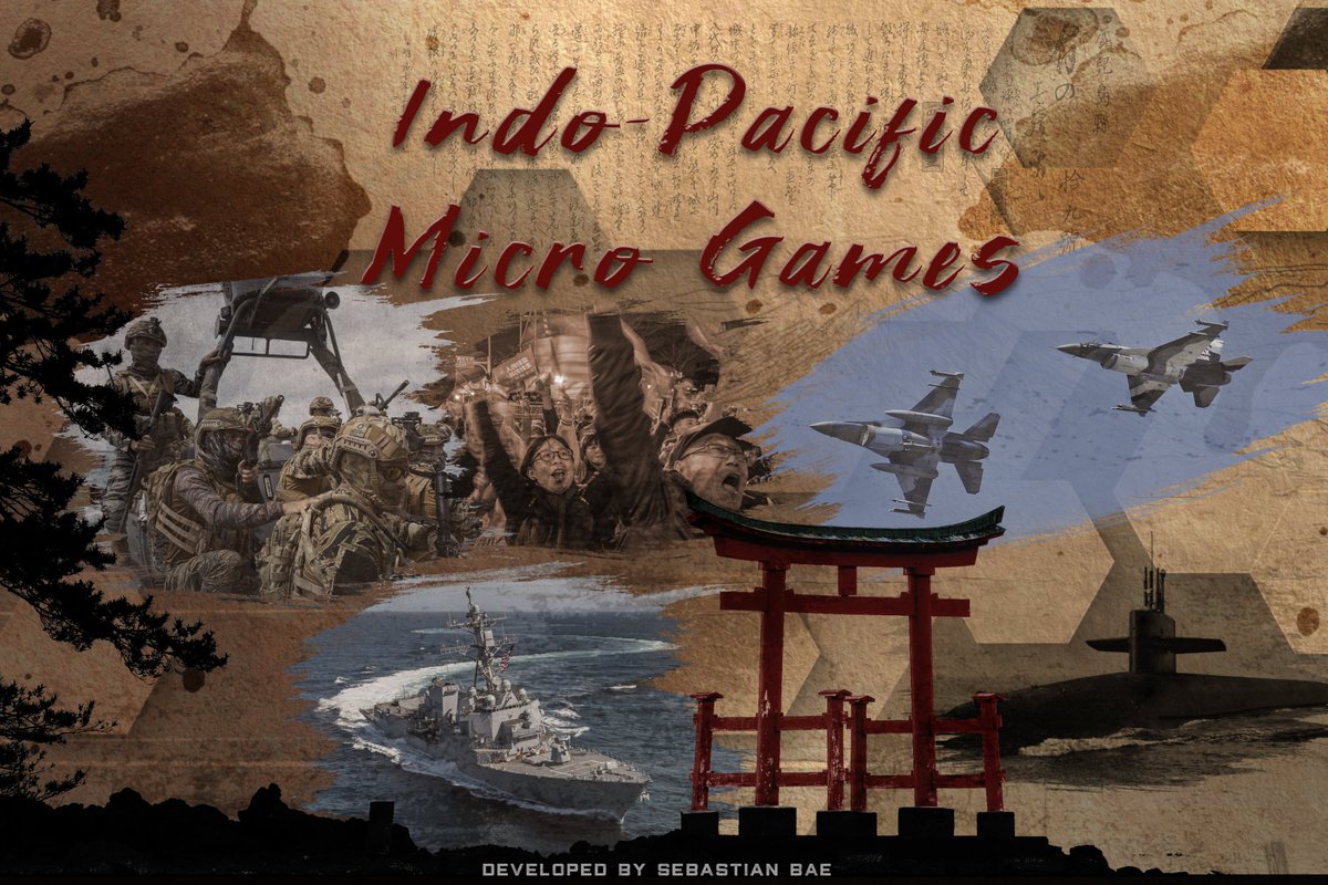 For my Indo-Pacific Micro Games series, each designer researched &amp; designed a unique educational micro game exploring a security challenge in the region. The games are quick, easy to learn, and print to play. 🧵SHARE &amp; LIKE

You can find the FREE PDF here: drive.google.com/drive/folders/…