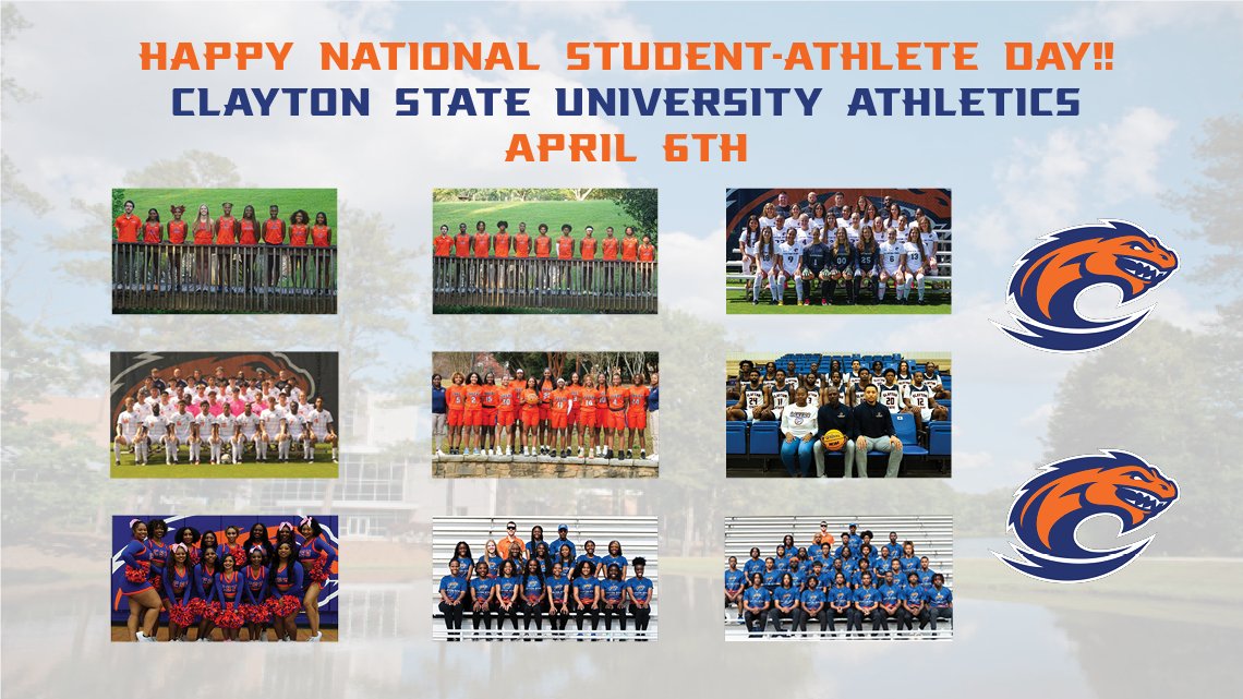 The Clayton State Department of Athletics wishes our student-athletes a Happy National Student-Athlete Day!! #LochIn nation appreciates all you do on and off the field and today is for you!