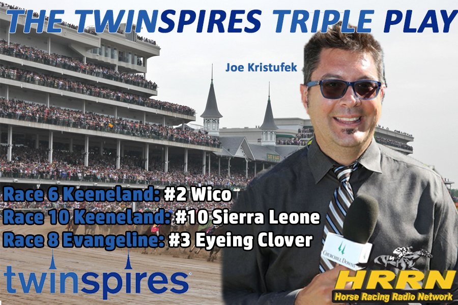A rare appearance from Evangeline Downs alongside two races from Keeneland in today's @TwinSpires Triple Play from @JoeyDaKRacing. Tune in to Equine Forum now at Sirius 162/XM 207 to hear why he likes this trio.