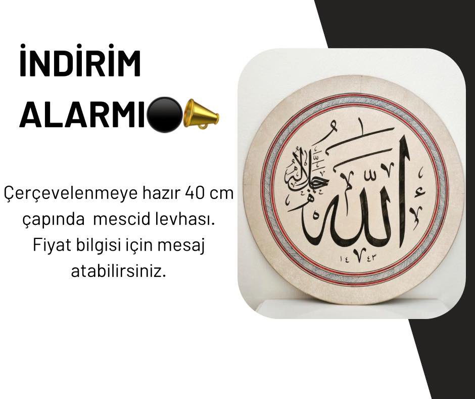 hattatyusuf's tweet photo. İndirimli eserlerimizi kaçırmayın💐
Detaylı bilgi için dm📲

#husnuhat #hatsanatı #artgallery https://t.co/uHbTYTbhcv
