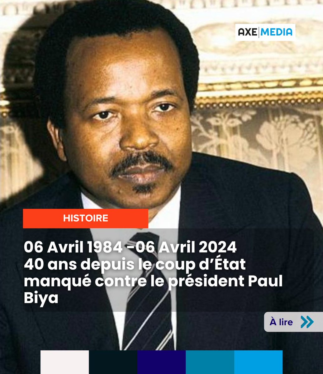 06 Avril 1984 - 06 Avril 2024

40 ans depuis le coup d’État manqué contre le président Paul Biya

#paulbiya #ahmadouahidjo #guerandimbara #coupdetat #Israel 

Sources et crédits: Jeune Afrique, Le Monde, RFI