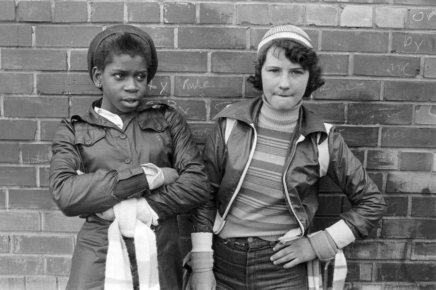 Two Manchester City Fans by Iain S. P. Reid, c. 1977 - prints exclusive to flashbak - buff.ly/43QyLNK