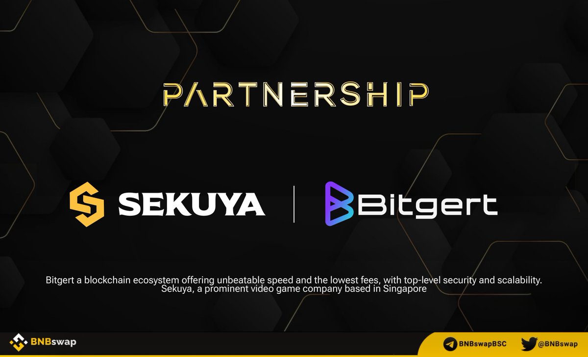 📢 @sekuyaofficial $SKYA announced a partnership with @bitgertbrise $BRISE! #Sekuya, a prominent video game company based in Singapore #Bitgert a blockchain ecosystem offering unbeatable speed and the lowest fees, with top-level security and scalability. #BRISE #Bitgertchain