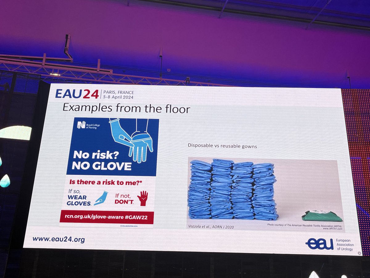 It is great to see ⁦@Uroweb⁩ taking a lead on reducing our carbon footprint #EAU24 Compelling arguments from ⁦@LoebStacy⁩ ⁦@KariTikkinen⁩ on telemedicine, green meetings and not necessarily using sterile gloves or gowns. This is our most pressing challenge!!!