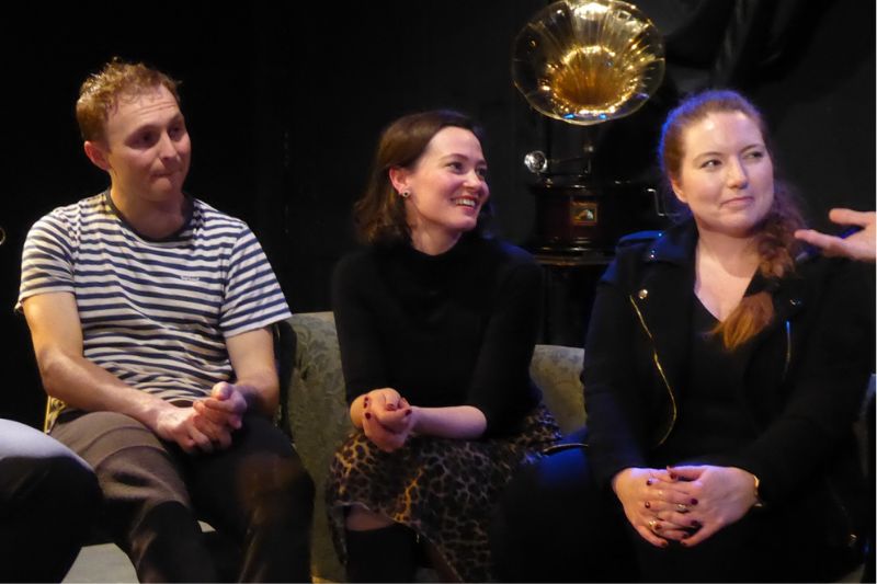 Are we all headed straight to heaven or hell? Can we ever really change paths? These & other big topics tackled. Full #HornesDescent Q&A 🎥 & more @dazzaross 📸: terripaddock.com/hornes-descent… @pitherprods @ORLTheatre @NinaAtesh @CattinChloe #postshowtalks #RT #theatre