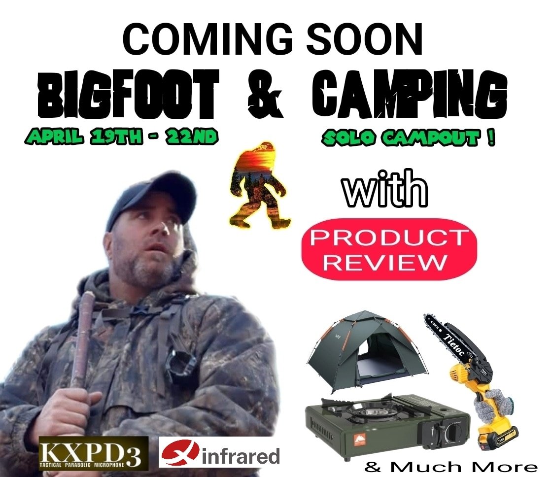 Video will be posted on youtube Channel BIGFOOT ZONE ECBRO after the camp out is through. #camping #productreviews #newtent #newgear #YouTube #bigfoot