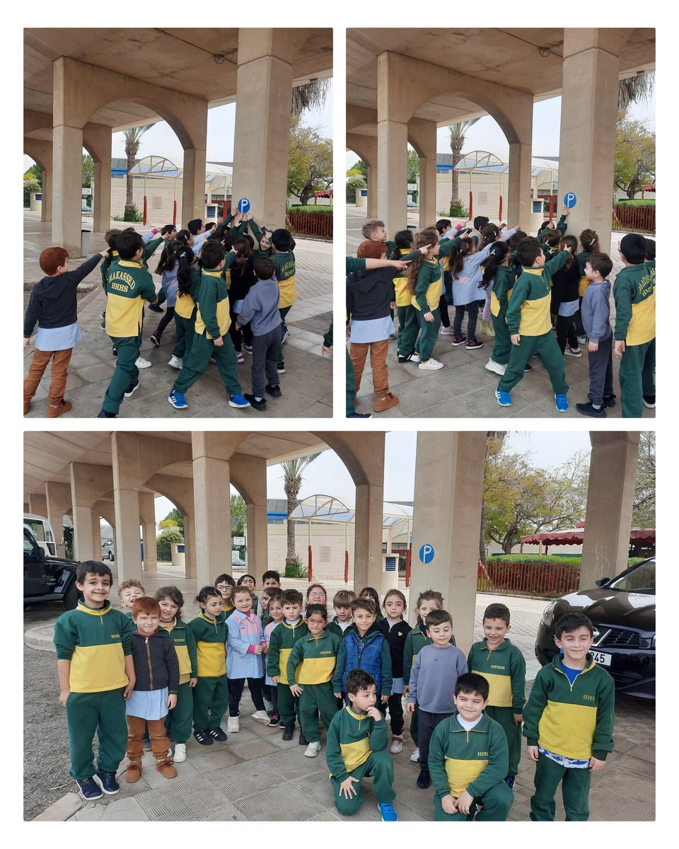 After studying symbols and signs in transportation systems, Kg3B learners chose to raise awareness by designing and implementing signs in the preschool department. @Hhhsinfo @tbaassiri @WKNader @sashgh
