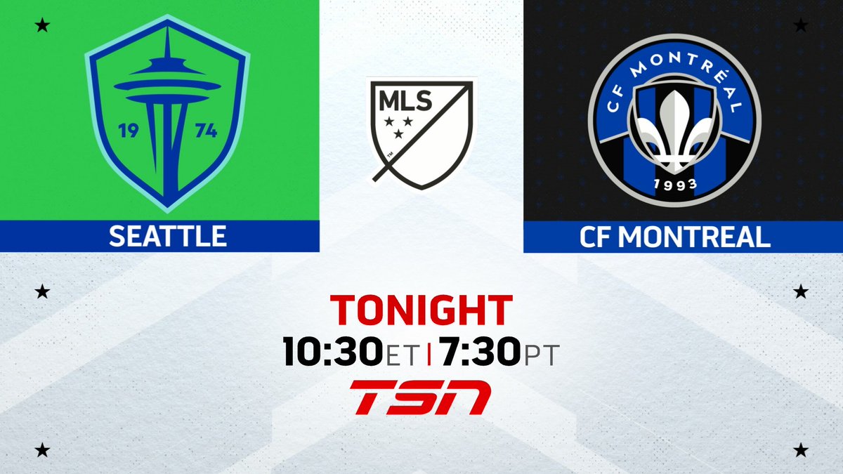 Doubleheader ⁦@MLS⁩ tonight on TSN3 ⁦@LAFC⁩ vs ⁦@LAGalaxy⁩ at 7:30 pm et / 4:30 pm et. Followed by ⁦@cfmontreal⁩ vs ⁦@SoundersFC⁩ at 10:30 pm et / 7:30 pm pt