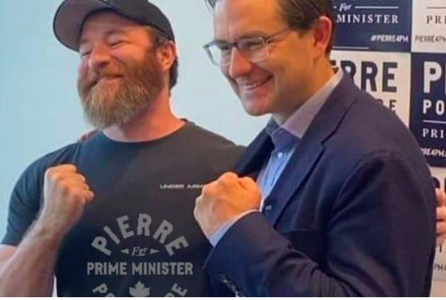 Alex Jones the man who taunted and harassed families of 20 murdered children at Sandy Hook loves Pierrre Poilievre. He says Pierre is the 'real deal'. The real deal. Think about that.