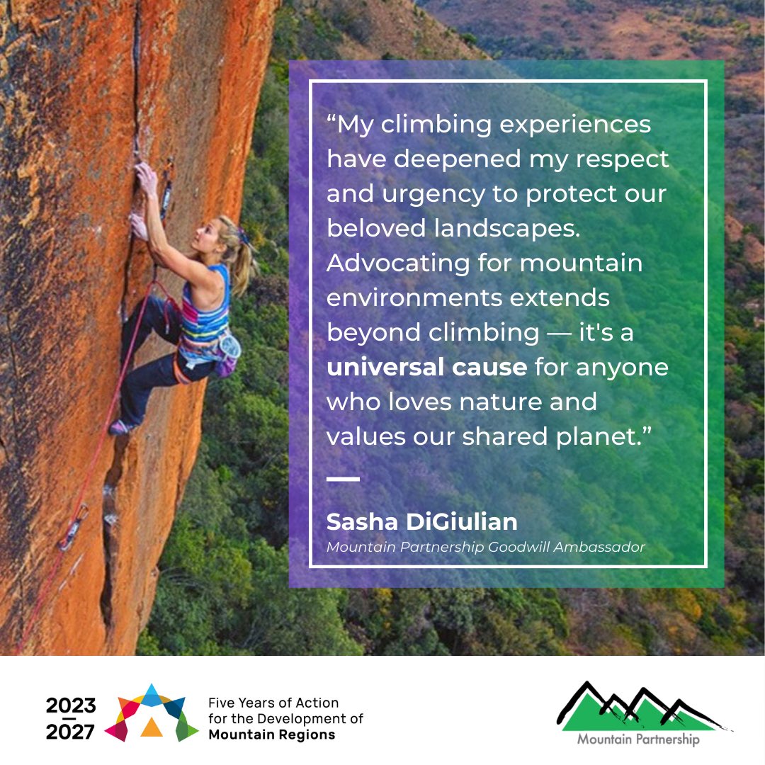 On this #IDSDP, join us in welcoming @sashadigiulian as the newest @UNmountains Goodwill Ambassador! Sasha's dedication to mountains and women's empowerment amplifies our efforts for a more sustainable and inclusive future. 🌍🏔️ ➡️ bit.ly/43MEa8I #MountainsMatter