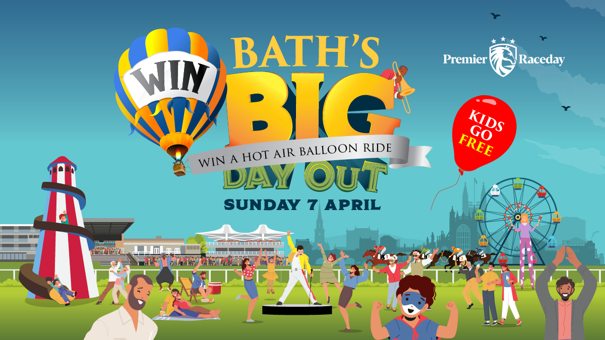 It's the opening fixture of the season at our sister course @BathRacecourse tomorrow - it's a Premier meeting with £225k of prize money + fun fair rides + Queen tribute band. Tickets available in advance and on the day - tinyurl.com/4pddsmxy