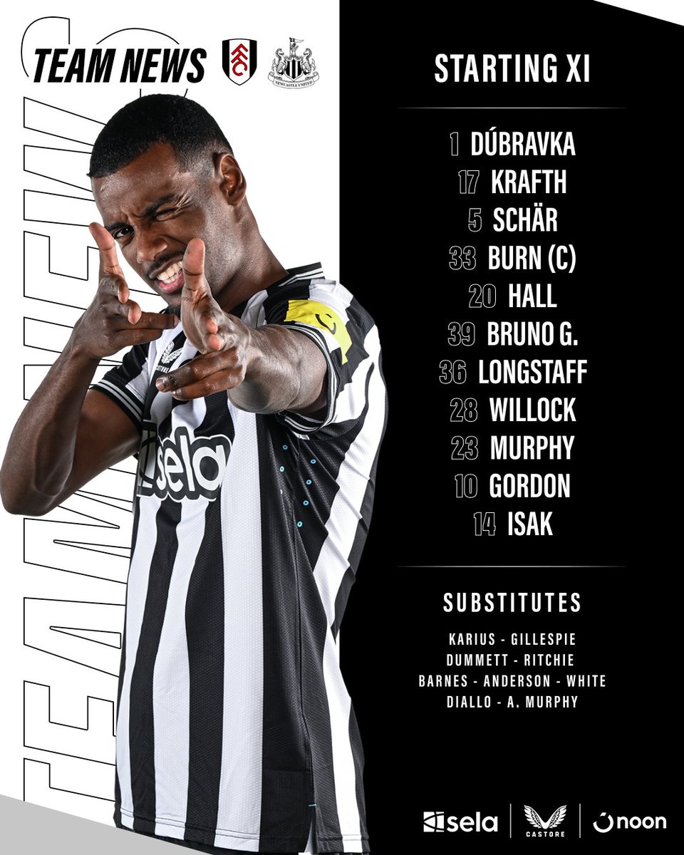 HOWAY NEWCASTLE! 👊

#FULNEW // #NUFC