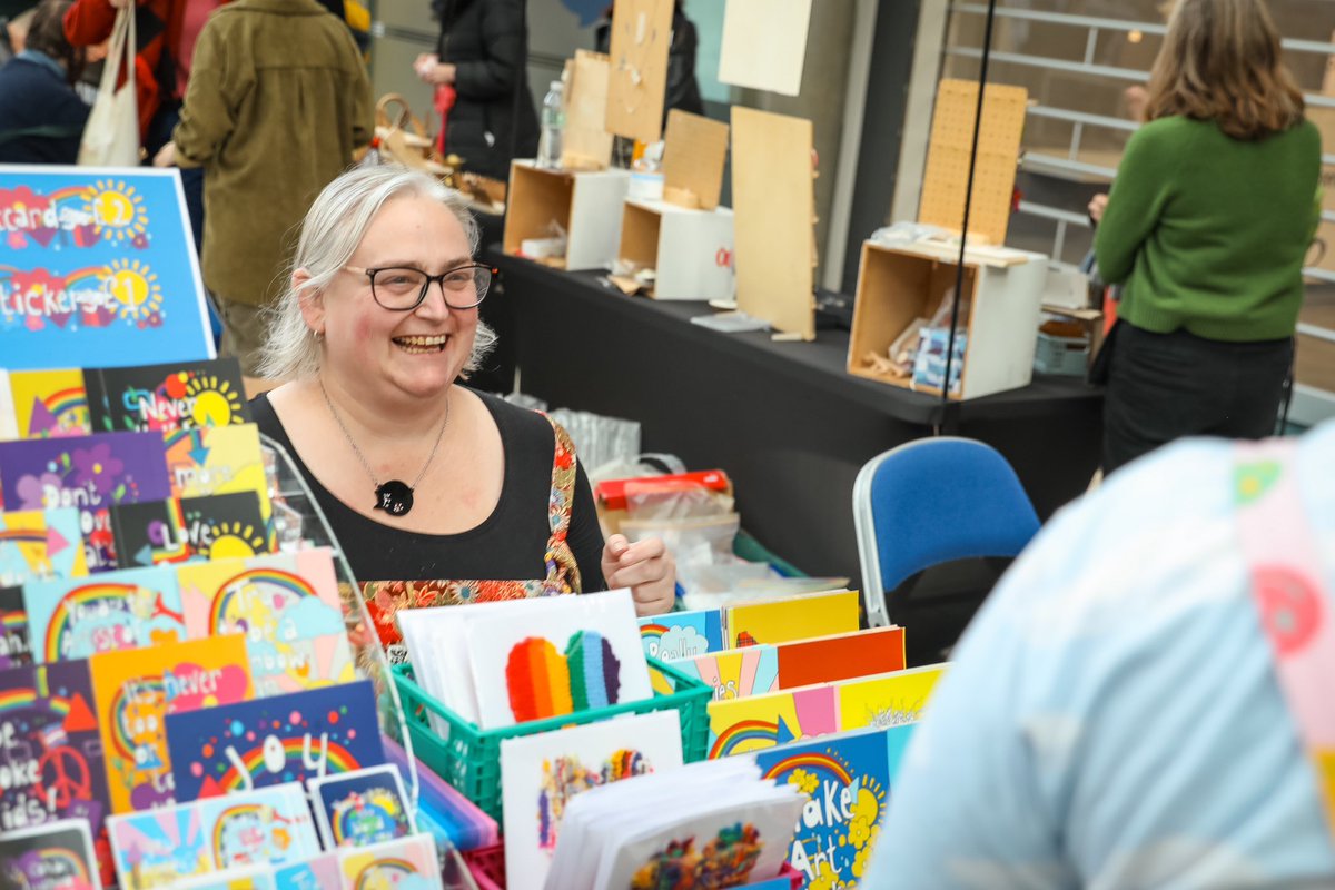 Am I late posting my pics from <a href="/QueerFest_Nor/">Queer Fest Norwich 🏳️‍🌈🏳️‍⚧️</a> in Feb OR am I perfectly in time to share for their announcement this week that they are back at <a href="/TheForumNorwich/">The Forum Norwich</a> on 15th June with another community craft fair?

Heres a glimps of the amazing space <a href="/RachelcwArt/">Rachel Collier-Wilson Artist 🏳️‍⚧️🏳️‍🌈</a> and team have made.