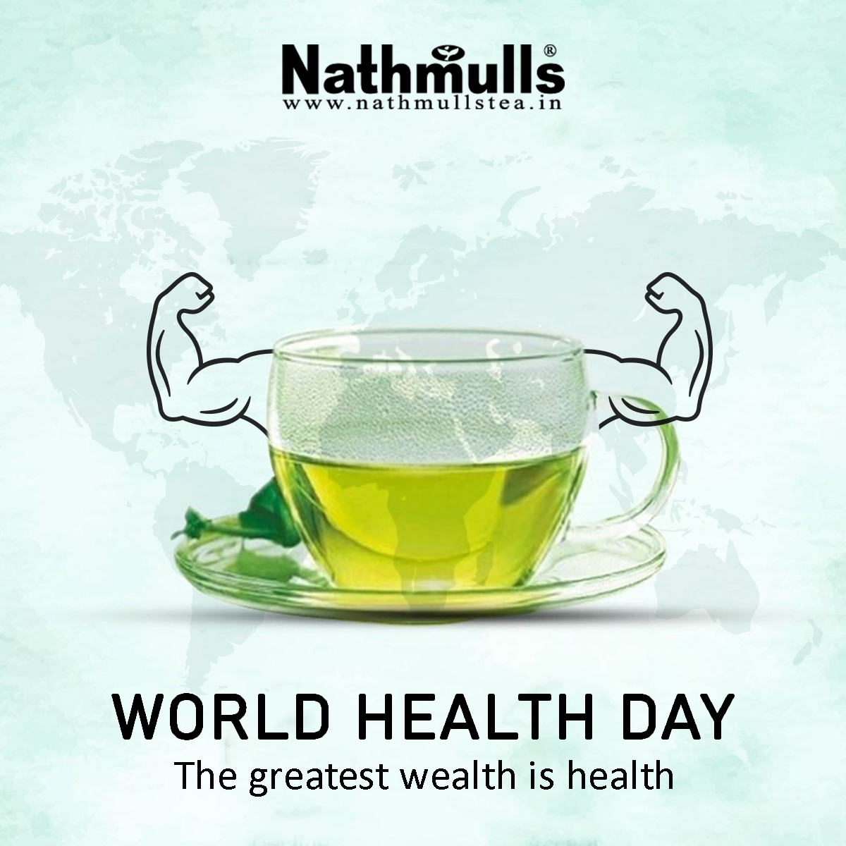 He who has Health has Hope, and he who has Hope has Everything'. Wishing you all Good Health in the coming years.💪 #health #worldhealthday #herbaltea #nathmulls #instaquote #motivational