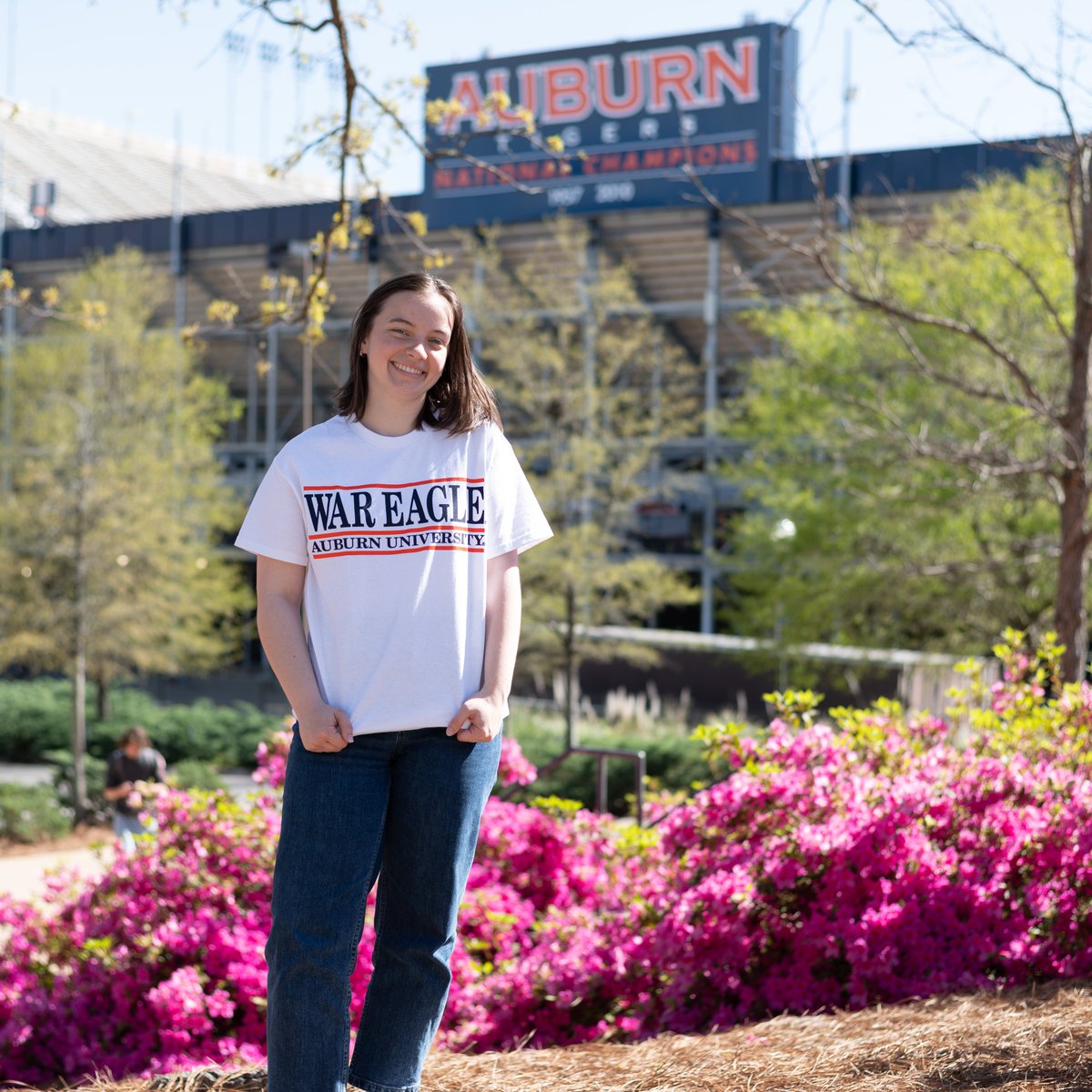 It's a gorgeous A-Day in Auburn! 🌸 Before you head to Jordan-Hare, stop by Haley Center and stock up on great gear. We're open from 9 a.m. to 4 p.m. today! #WarEagle