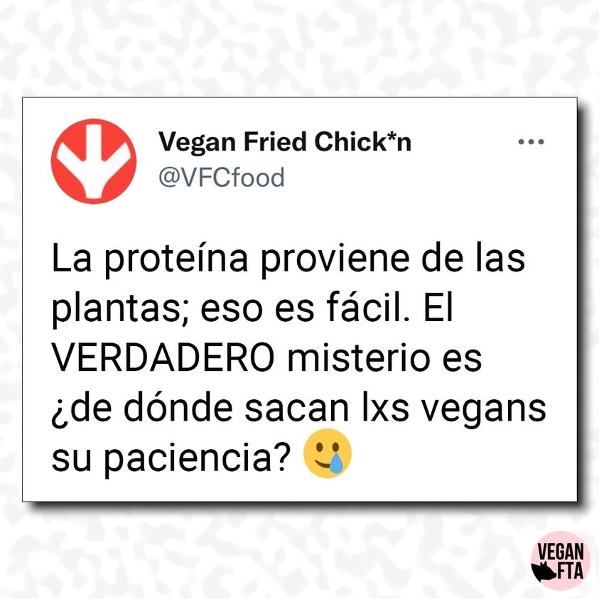 ¿Alguien tiene extra que nos preste? 😅🥴

📸 @VFCfood

#paciencia #misterios #comunidadvegana #humorvegano #veganjokes