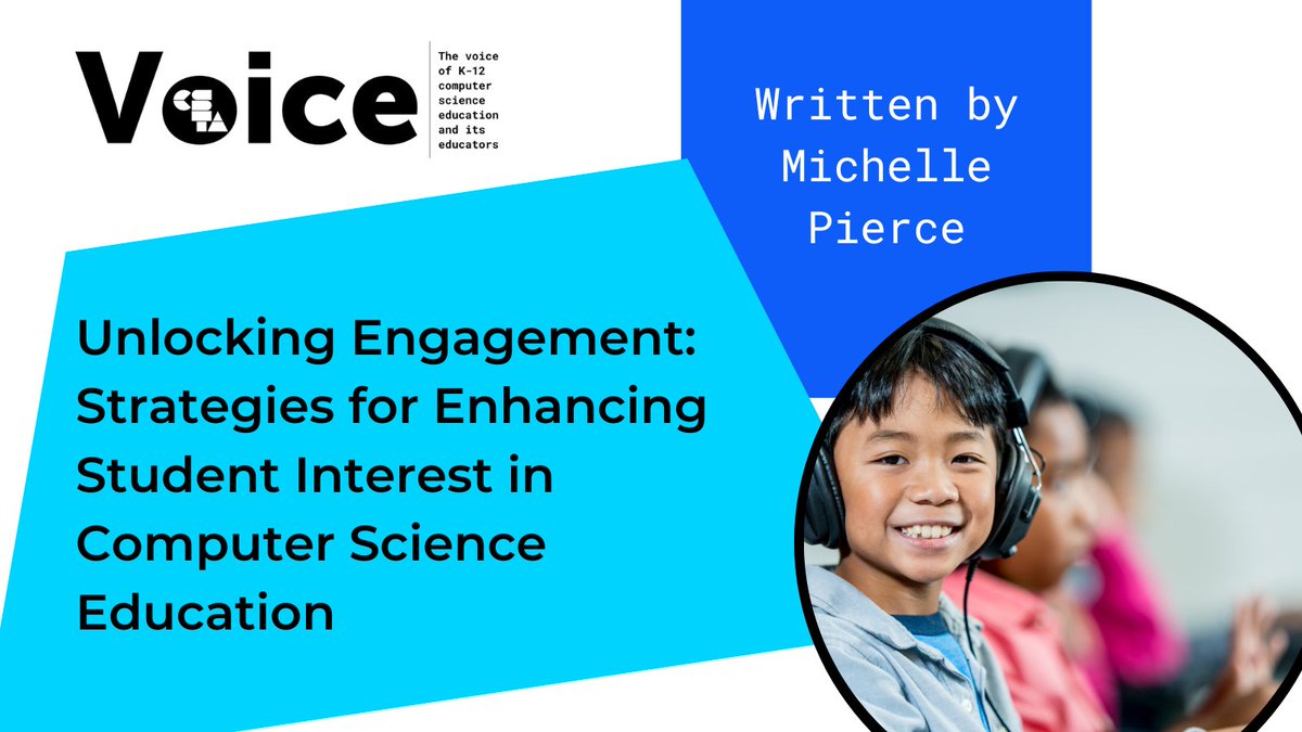 While only some students will be interested in CS right away, keep going! Michelle Pierce offers in-depth strategies for unlocking engagement in the classroom for CS. Learn more on how to enhance your student's interest here: csteachers.org/unlocking-enga…