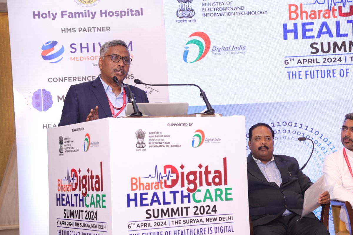 The most useful case of DeepTech could be in Medical and Life Science. For leveraging the same, the collaboration between innovators of life science and new technologies is the need of the hour: DG STPI @arvindtw at Bharat Digital Healthcare Summit 2024.