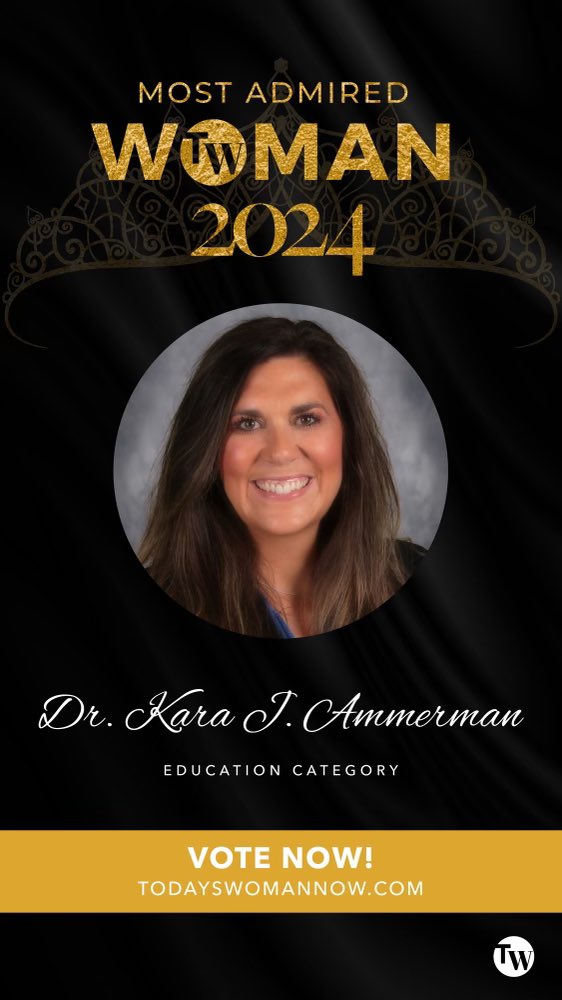 Our fierce & fabulous leader is TODAY’S WOMAN OF THE YEAR!   @KaraJo_Ammerman was nominated for this honor and now it’s up to us, her Wolfpack, to bring this honor home! Online voting starts on April 5 and is encouraged at their website todayswomannow.com (1/3)