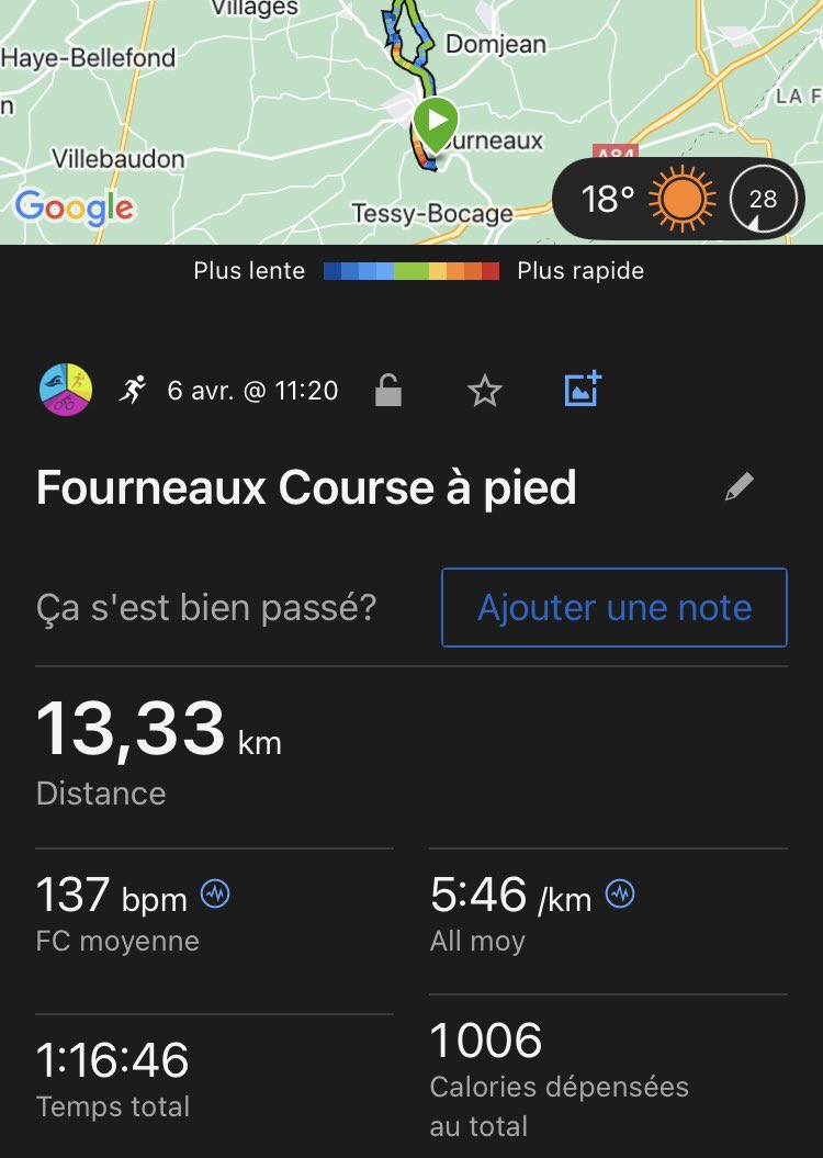 Bla-bla run à la cool: ça fait du bien de 🏃‍♂️ accompagné…💪 #garminconnect #RuizClub #Strava