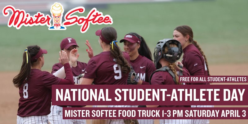 It's National Student-Athlete day! Come celebrate with us at the ice cream truck outside of the softball field from 1-3 PM!!