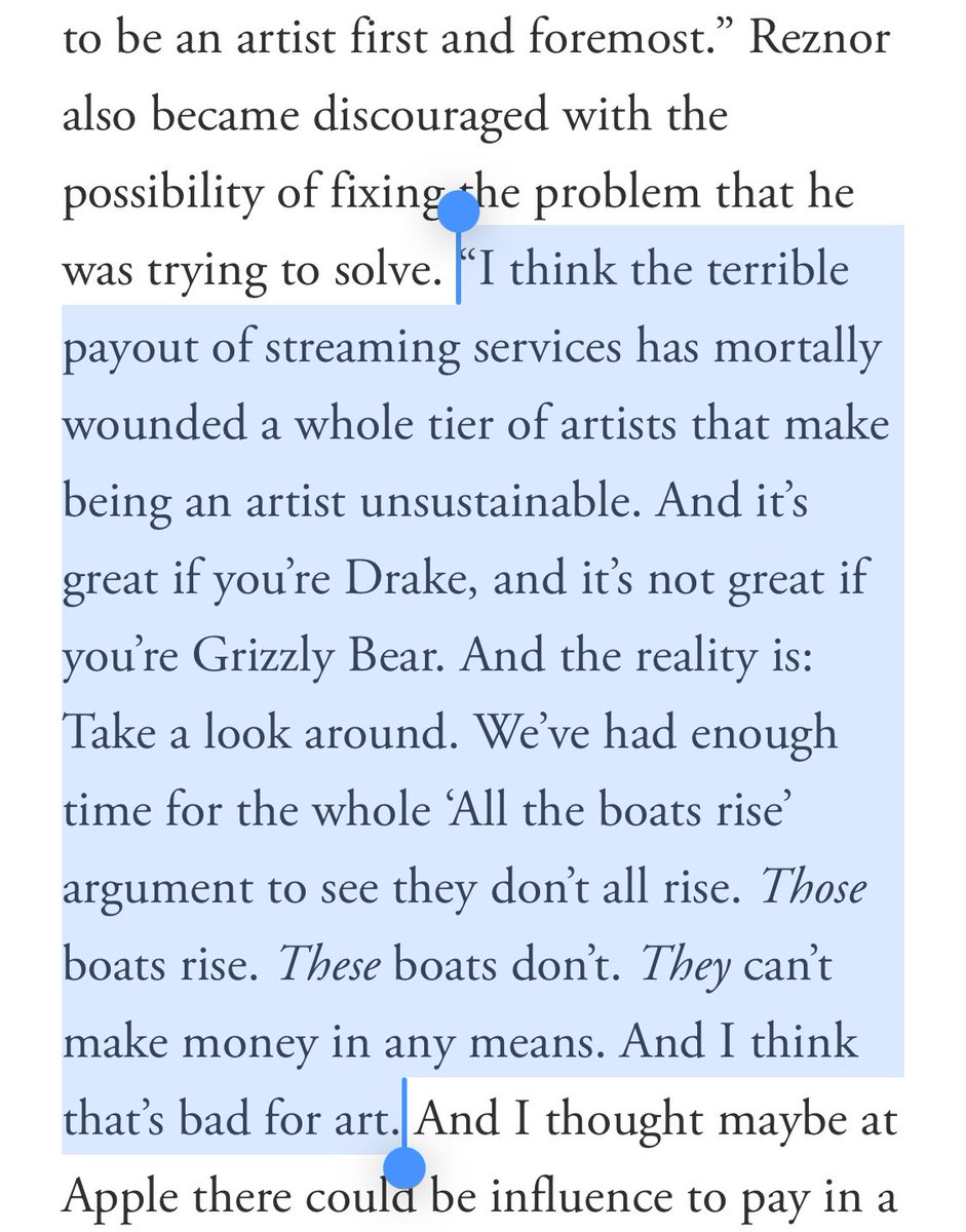 Streaming is killing music, to borrow a phrase from the major labels of yore. But as Trent Reznor highlights here, it’s not the technology at fault, it’s the financialization of it. We can change that and rebuild a more equitable and sustainable environment for recording artists