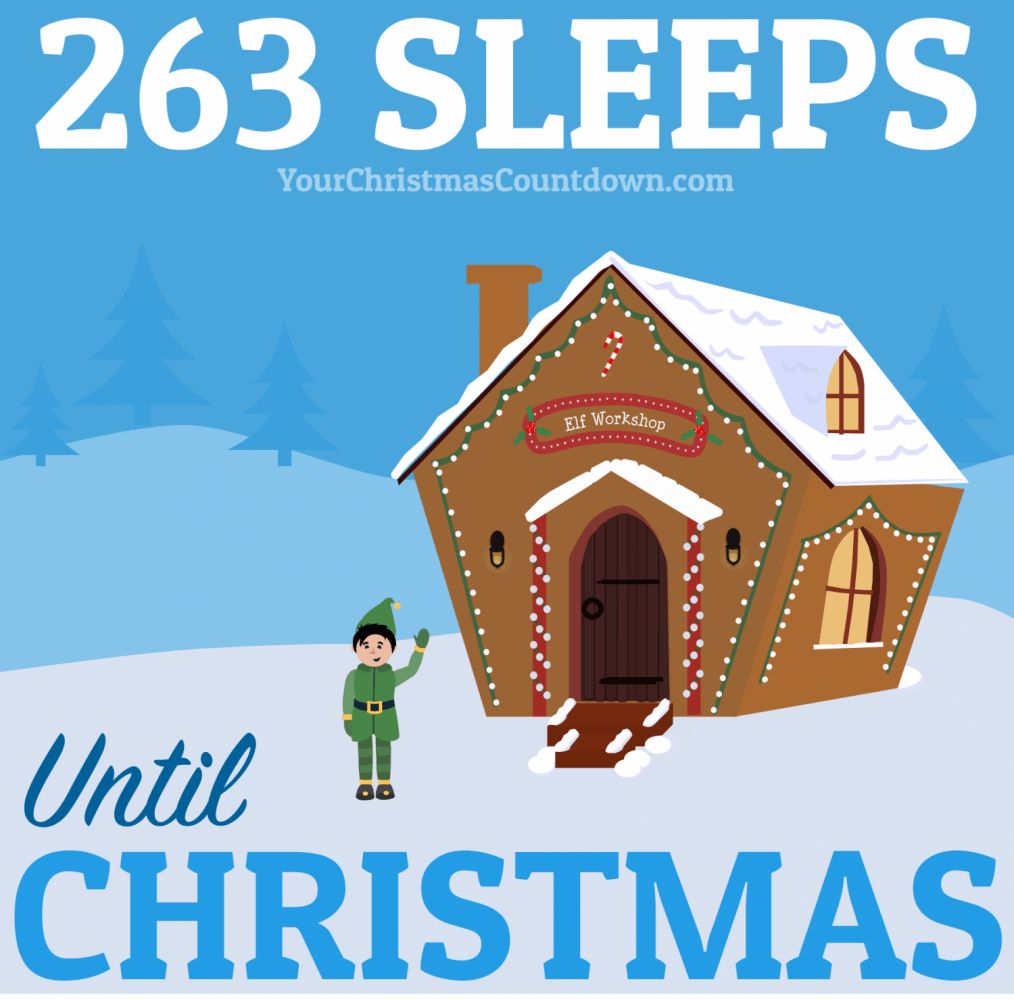 263 SLEEPS UNTIL #CHRISTMAS! 👉 YourChristmasCountdown.com 🎄🎅