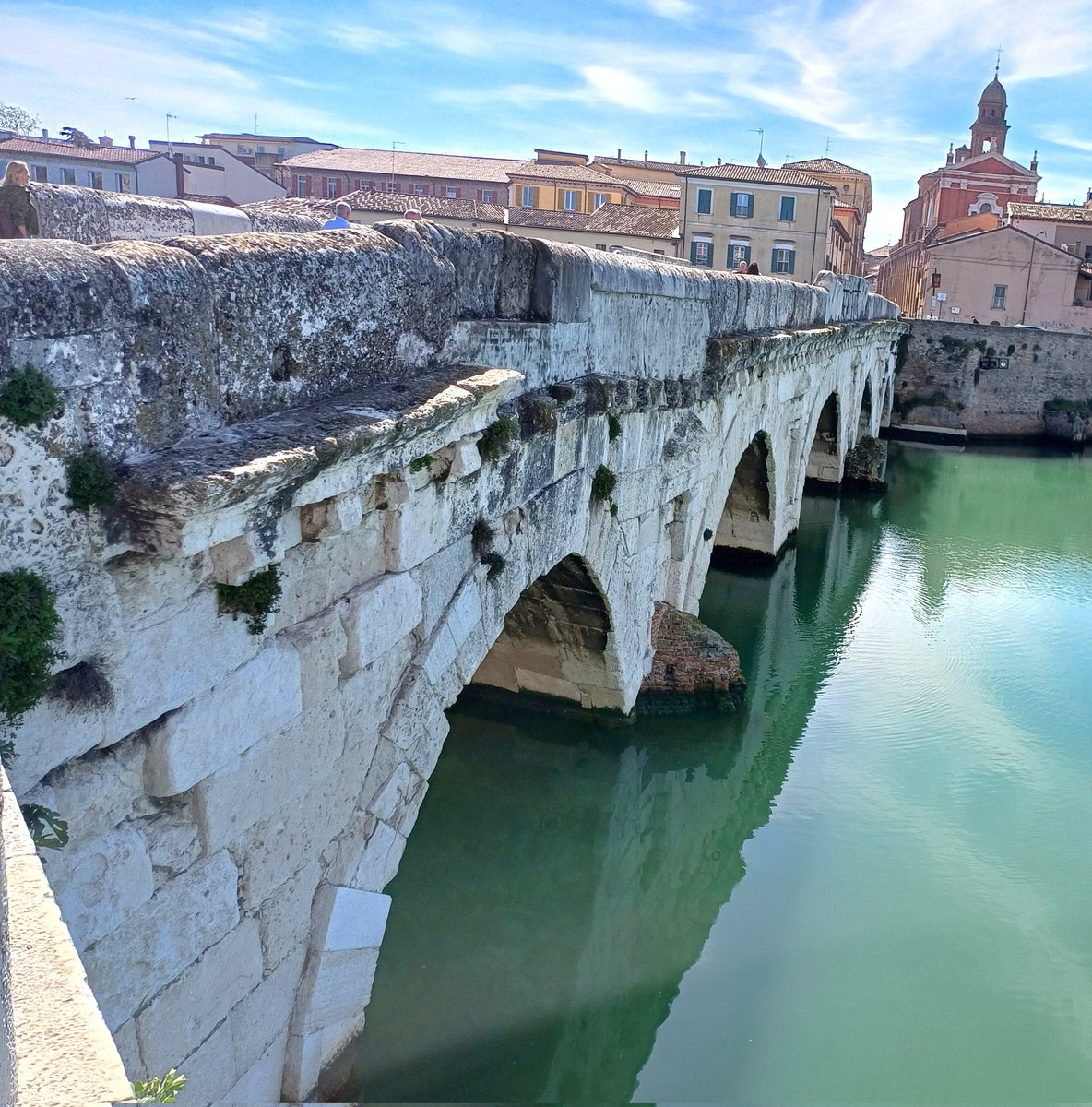 Live for
#RomanSiteSaturday 
Bridge of Tiberius, Rimini.