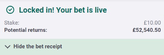 🚨 5254/1 LONGSHOT ACCA IS READY!

• £10 returns £52,540
• All backed up with full research
• Won 195/1, 69/1 and 41/1 Accas recently.

SMASH LIKE NOW ♥️ and I'll post my Accas early.