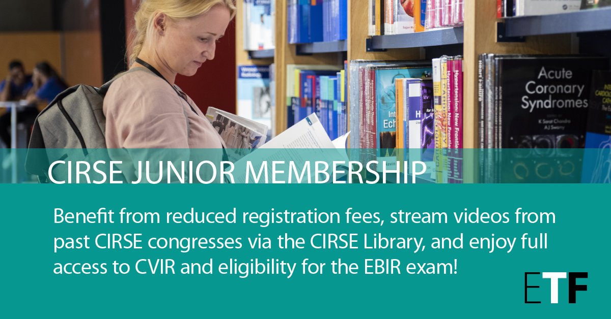 📝 Become a part of the European #IR community and enjoy full benefits of the CIRSE membership at a much lower cost! 👉 Apply for the junior membership today! bit.ly/3RLimET