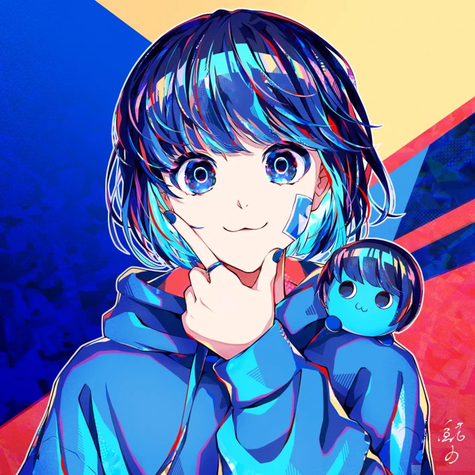 YouTuberあーずかいさんのサブチャンネルのアイコン描かせていただきました〜!きらきら! 
