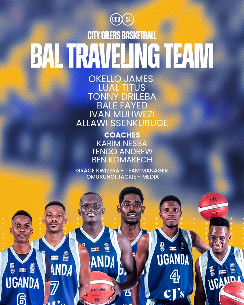 Team YaKatonda is off for @theBAL to represent the Pearl 🇺🇬 Let's go @CityOilers of Uganda 🇺🇬
