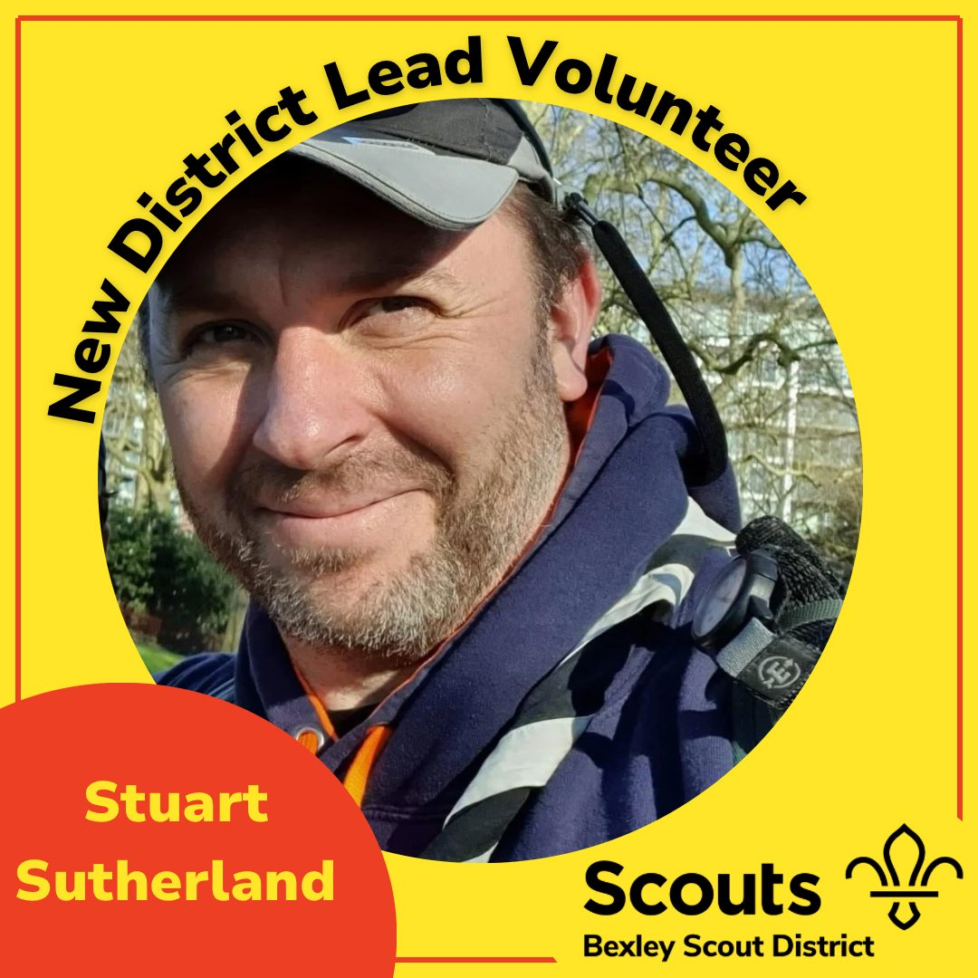 BexleyScouts's tweet photo. A big congratulations to Stuart Sutherland on becoming the new DLV of Bexley District. Stuart has been a member of Scouting for the last 35 years and is looking forward to meeting all of the young people and adult volunteers across Bexley District!! https://t.co/YQZXZcFhHQ