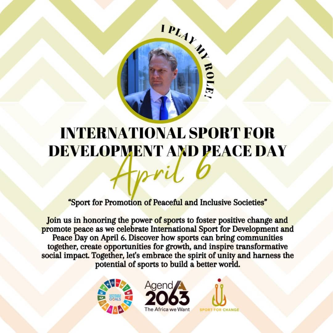 Today is International Sport for Development and Peace Day. I play my role! Do you? #SDG #Agenda2063