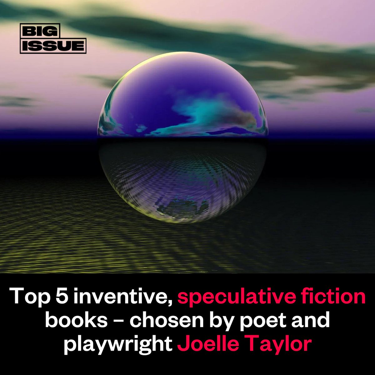 Poet, playwright and author @JTaylorTrash picks five of the most inventive examples of speculative fiction. From the winner of the 2023 @PolariPrize to a book in which the character of Death is played by a series of black women. Read more below. 📚⬇️ bigissue.com/culture/books/…