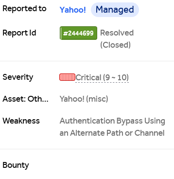 Always love to drop critical bugs in yahoo #BugBounty