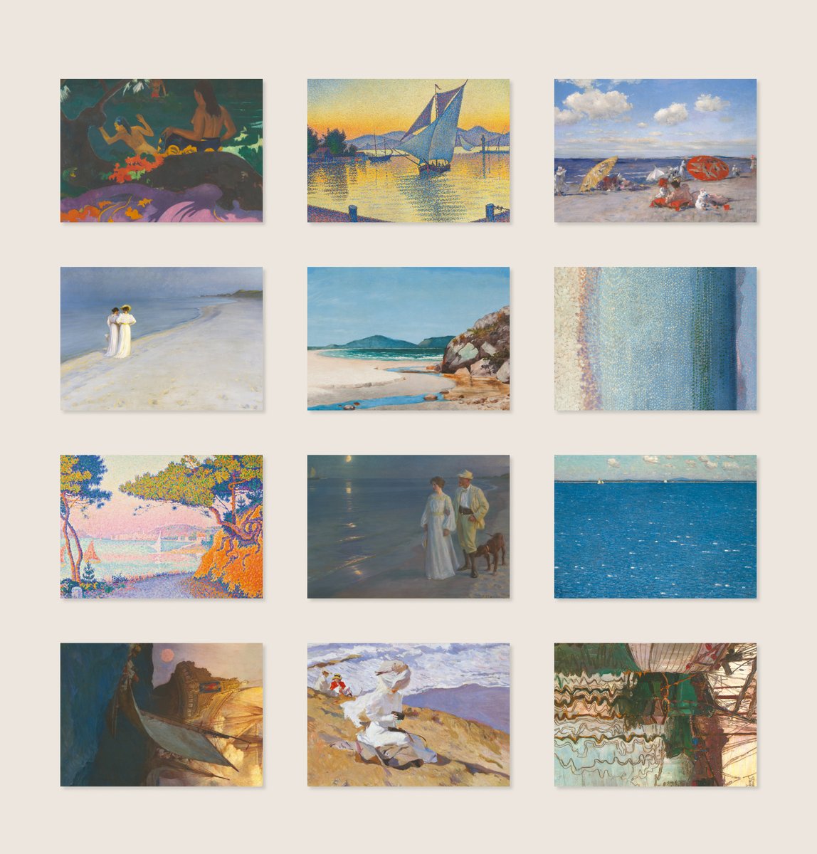 Discover our beautiful postacards collection 'Sea, Ships and Beaches' ! 🏝️⁠ See ➡️ utm.guru/DailyArtShop