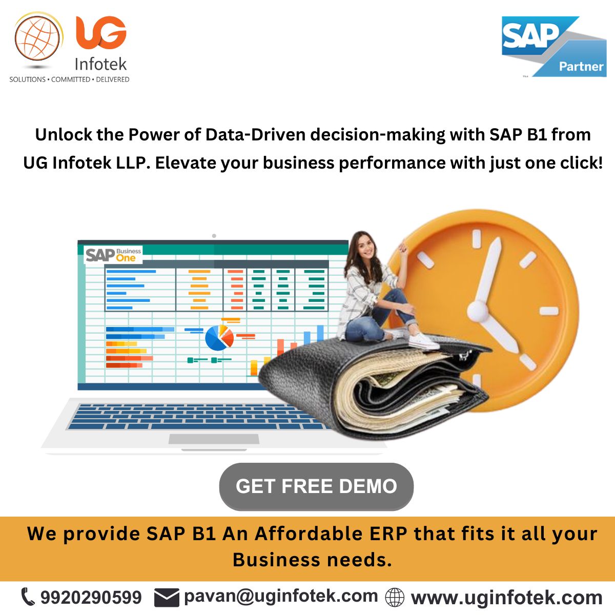 Maximize Efficiency and Streamline Your Business Processes with SAP B1 from UG Infotek LLP. Explore the possibilities today #sapbusinessone #inventorymanagement #affordableprice #uginfotekllp #sapb1 #erpsolutions #b2b #supportsmallbusiness #thanecity #maharashtra #pune