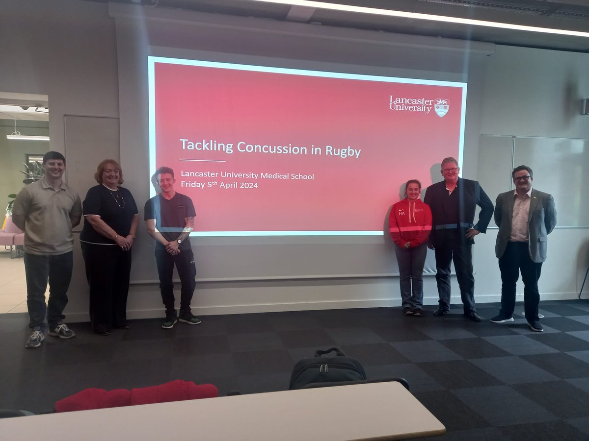 Great opportunity to both set up and host a conference focussed on concussion in rugby at Lancaster University @LancasterUni @LU_SportsExSci @HICLancaster . Thank you to all our speakers & everyone who attended!