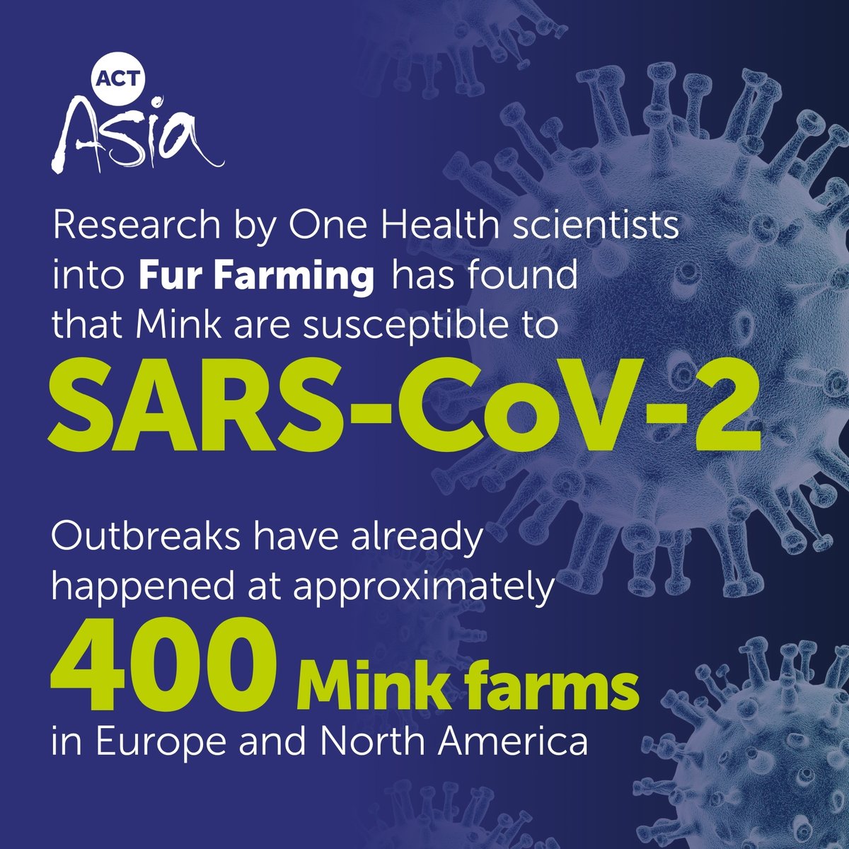 One Health research exposing the damaging impact of fur farming has been published in Frontiers. Commissioned by ACTAsia, it highlights the significant threat to human, animal and environmental health. Find out more on our website: tinyurl.com/mr2btefw