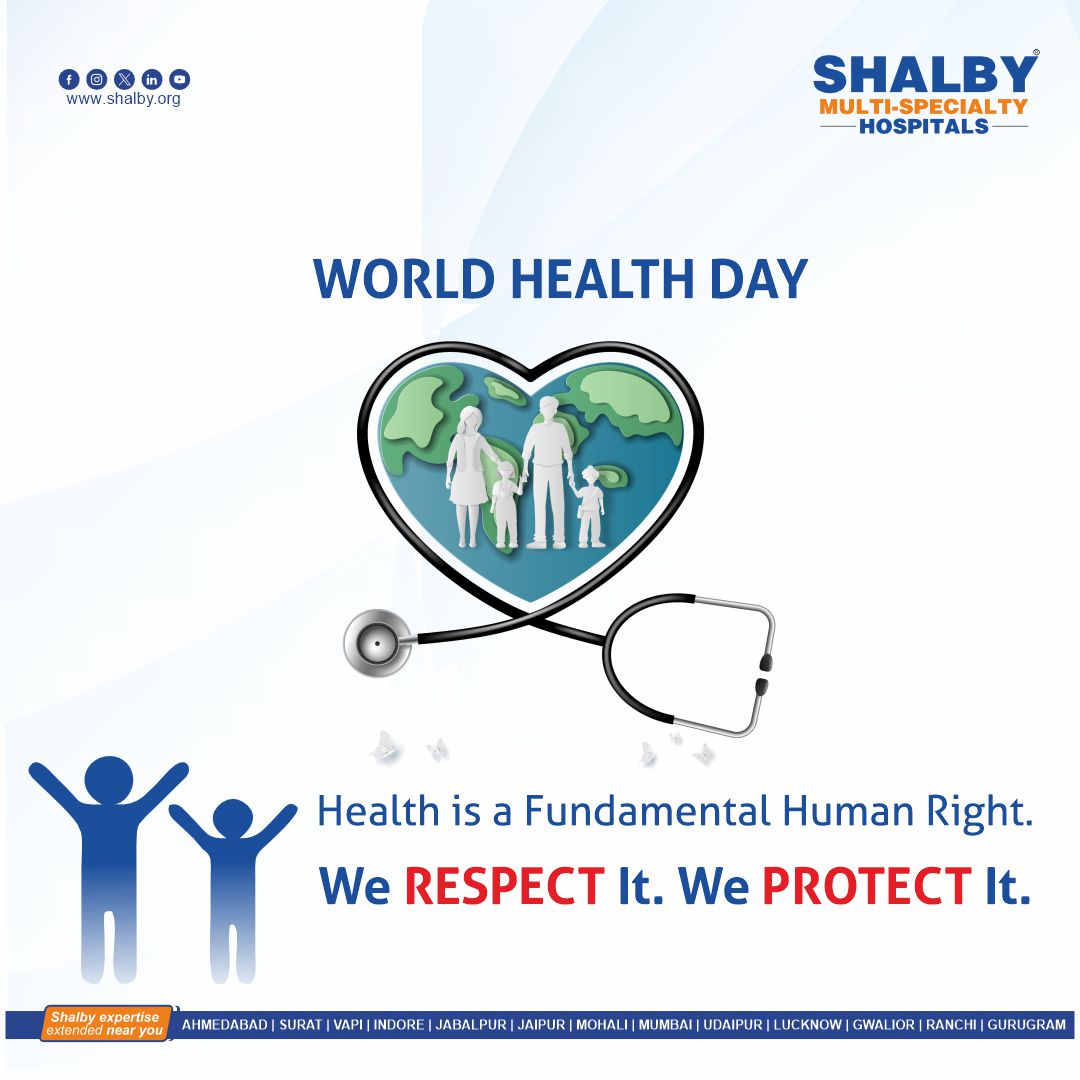 On this World Health Day, Shalby Hospitals reaffirms its commitment to safeguard health as a fundamental human right. Through compassionate care and expert services, we stand as guardians of well-being.
 
 #worldhealthday #worldhealthorganization #healthforall #shalbyhospitals